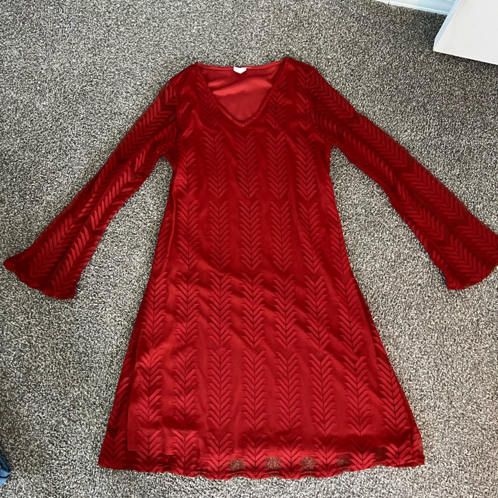 Pink Blush Red Dress